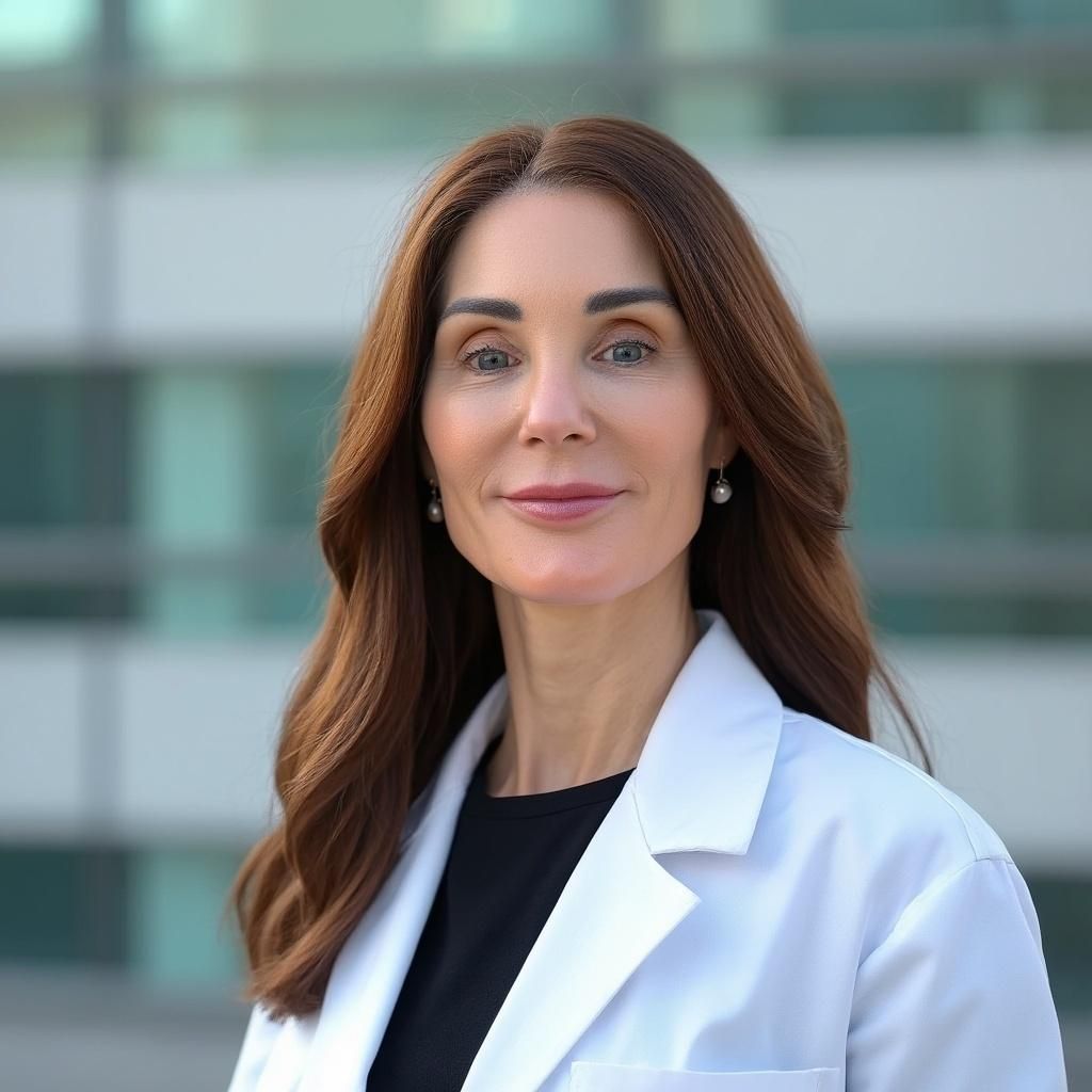 Woman smiling in a professional setting.