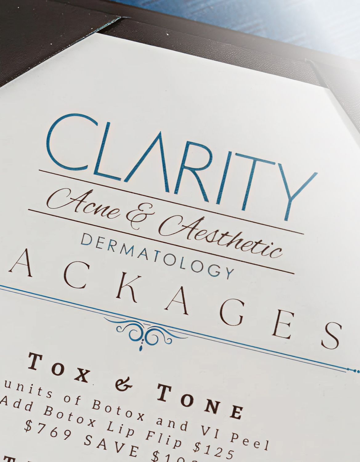 Dermatology package pricing for aesthetic services