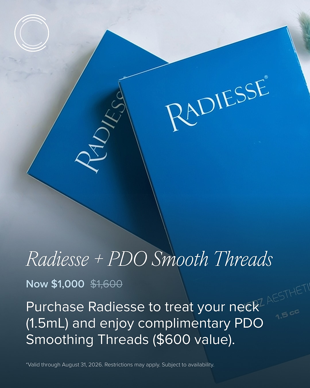 Radiesse and PDO Smooth Threads promotional offer
