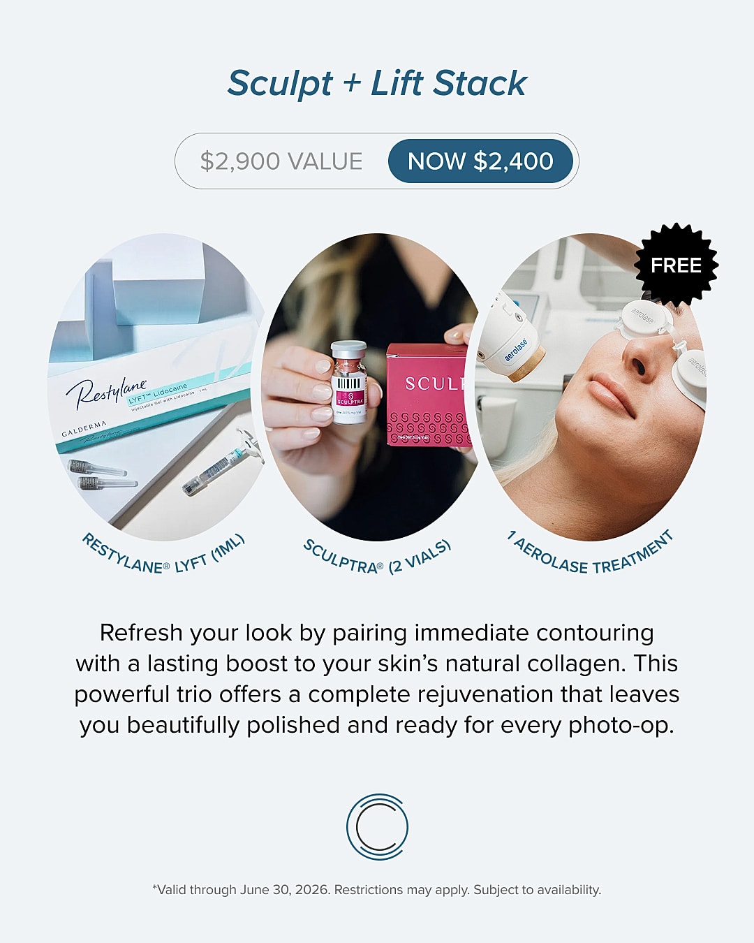 Sculpt and lift cosmetic treatment promotion image